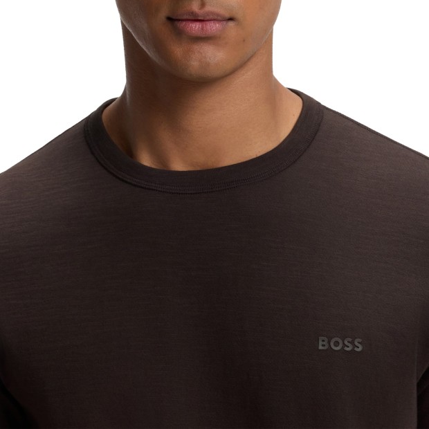 BOSS T-shirt Tegood Dark Brown