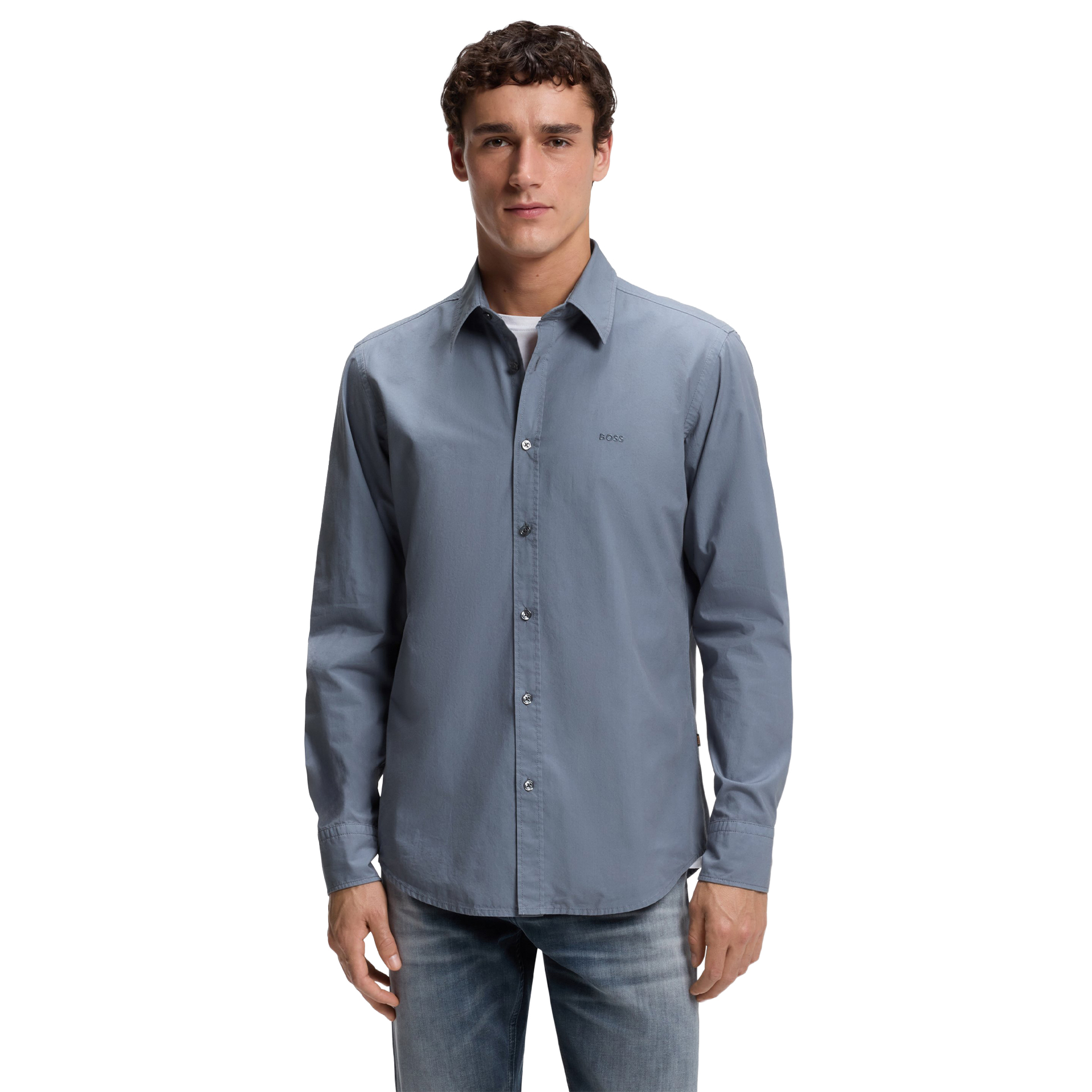 BOSS Camisa Relegant Medium Blue