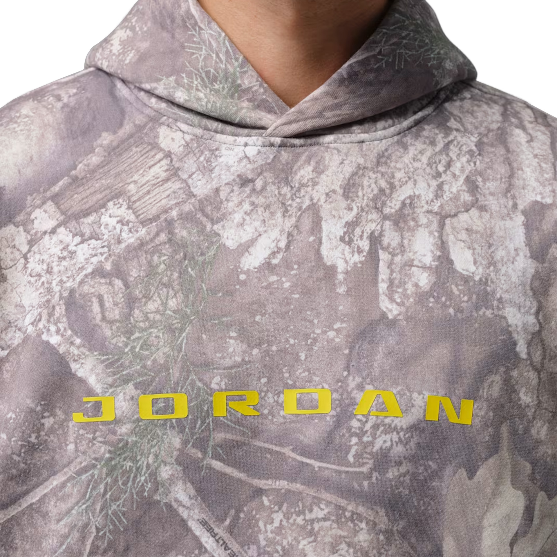 Jordan Sweat Brooklyn Realtree Fleece White/bright Citron