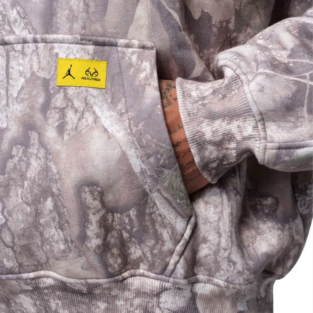 Jordan Sweat Brooklyn Realtree Fleece White/bright Citron