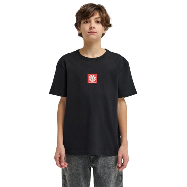 Element T-shirt Square Logo Flint Black
