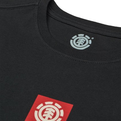 Element T-shirt Square Logo Flint Black Element T-shirt Square Logo Flint Black