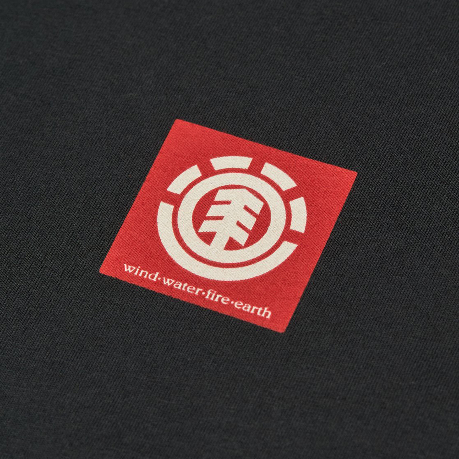 Element T-shirt Square Logo Flint Black