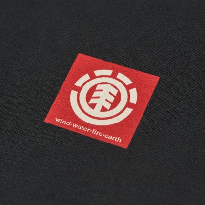 Element T-shirt Square Logo Flint Black Element T-shirt Square Logo Flint Black