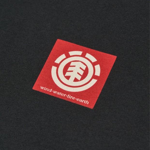 Element T-shirt Square Logo Flint Black