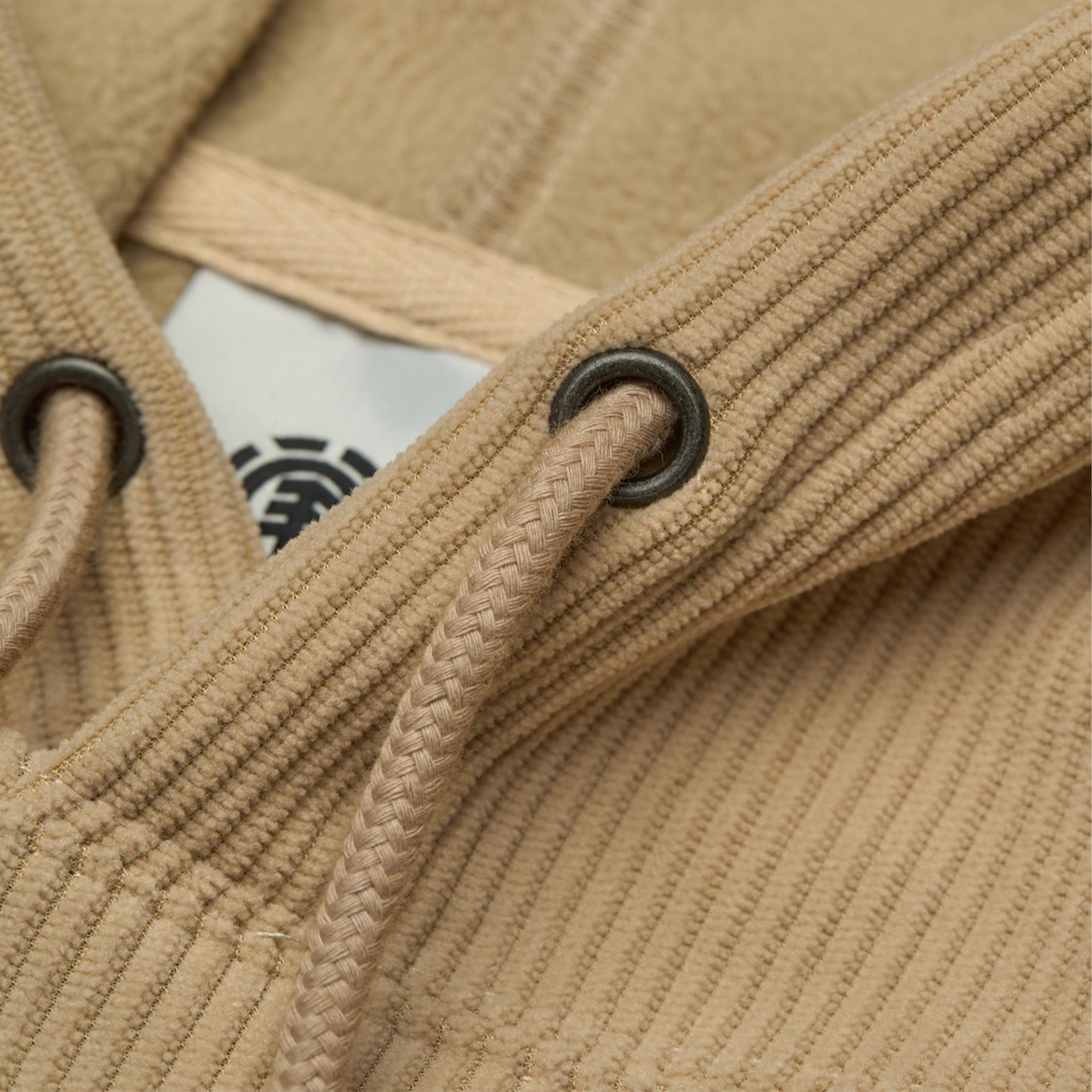 Element Sweat Capuz Lowcase Corduroy Humus