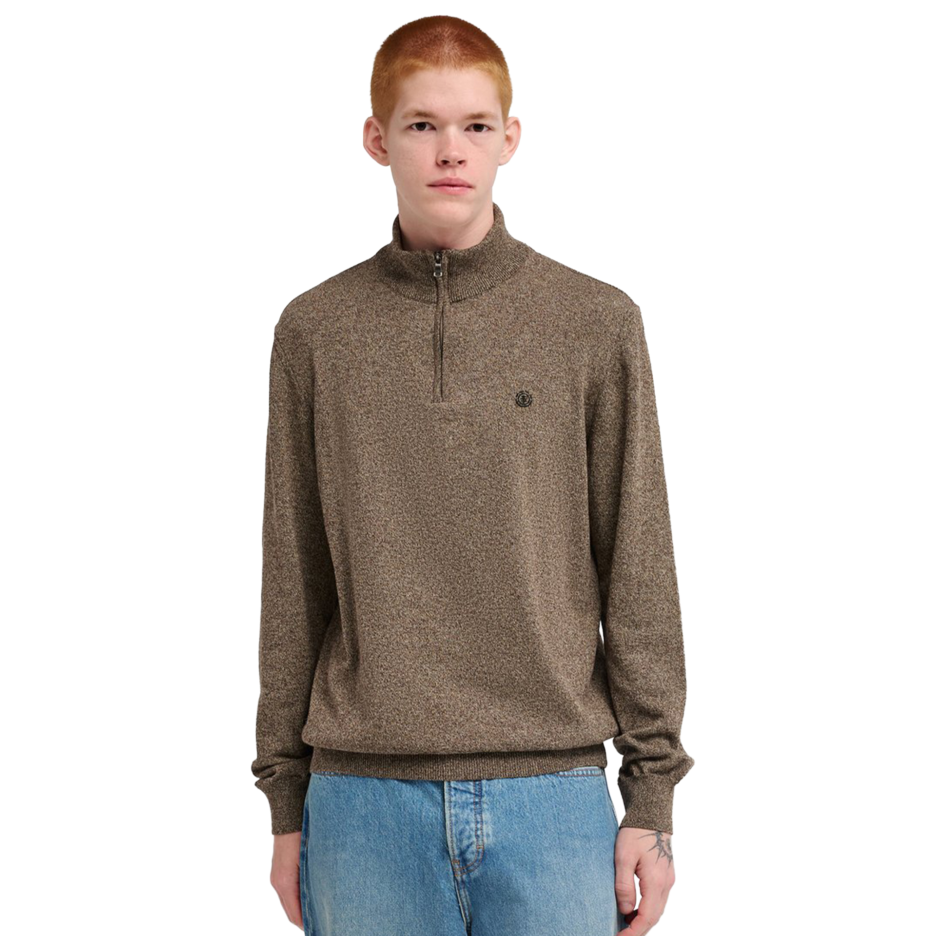 Element Camisola Icon Embroidery Sepia Heather