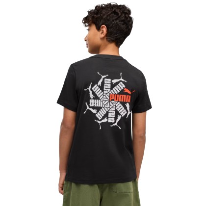 Puma T-shirt Ess Logo Lab Brand Back Graphic Black Puma T-shirt Ess Logo Lab Brand Back Graphic Black