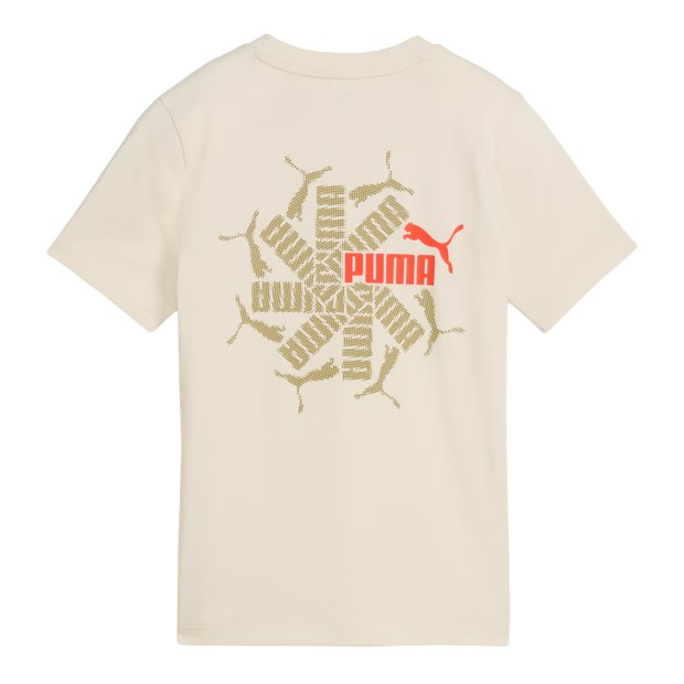 Puma T-shirt Ess Logo Lab Brand Back Graphic Alpine Snow