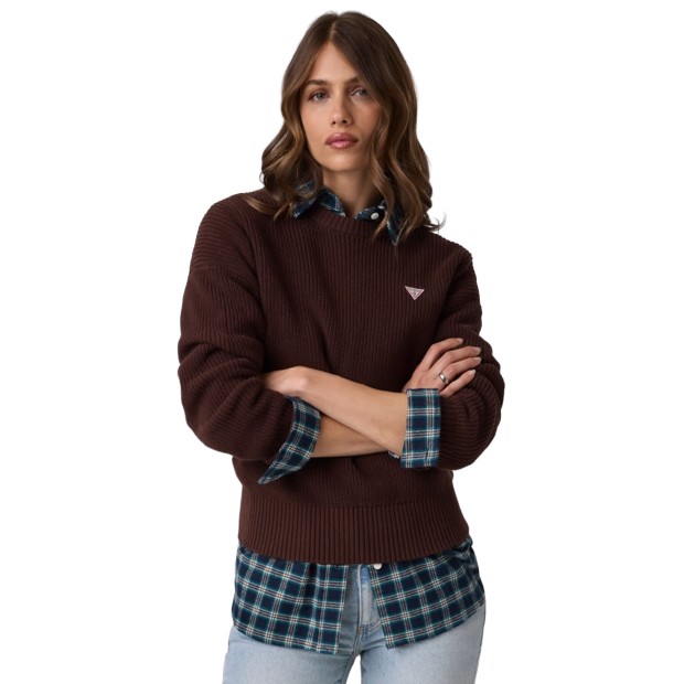 Guess Camisola Mini Triangle Rich Brown