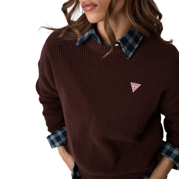 Guess Camisola Mini Triangle Rich Brown