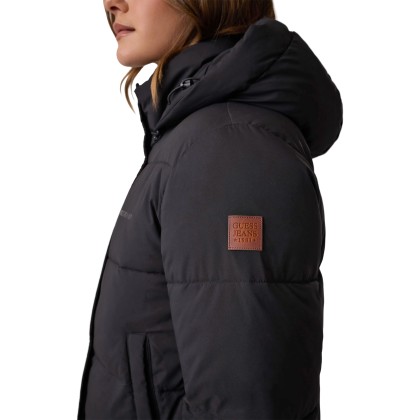Guess Casaco Cropped Puffer Jet Black A996 Guess Casaco Cropped Puffer Jet Black A996
