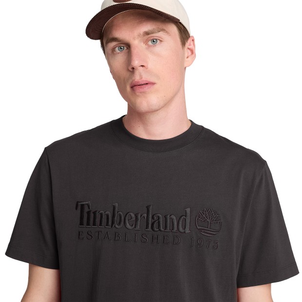 Timberland T-shirt Established 1973 Vintage Black