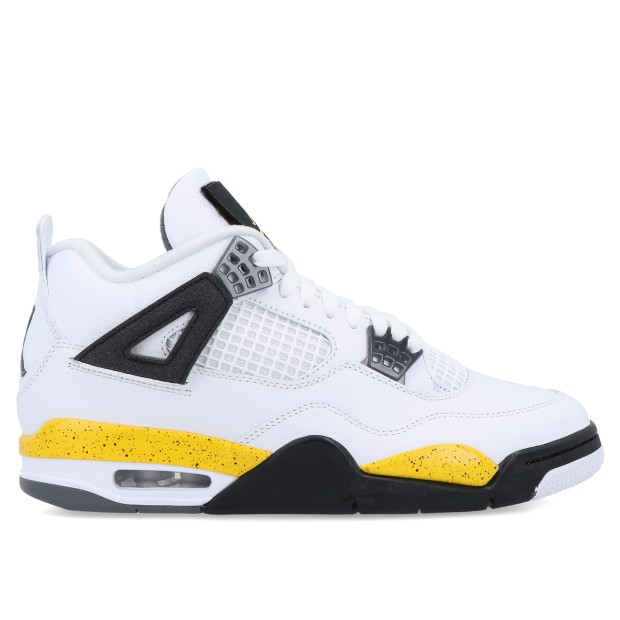 Jordan Air 4 Retro White/tour Yellow-dark Blue Grey-black.
