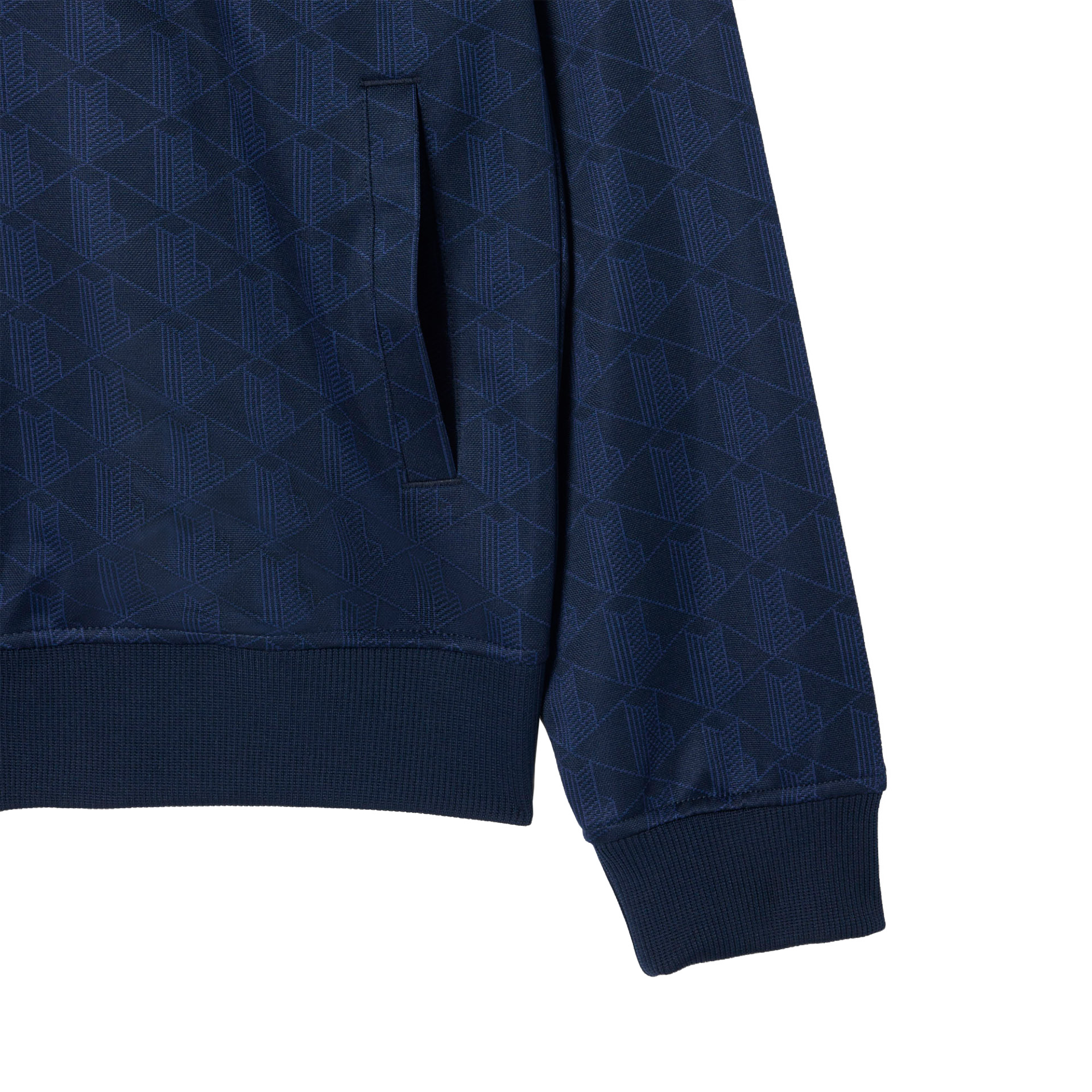 Lacoste Casaco Tonal Monogram Jacquard Navy Blue
