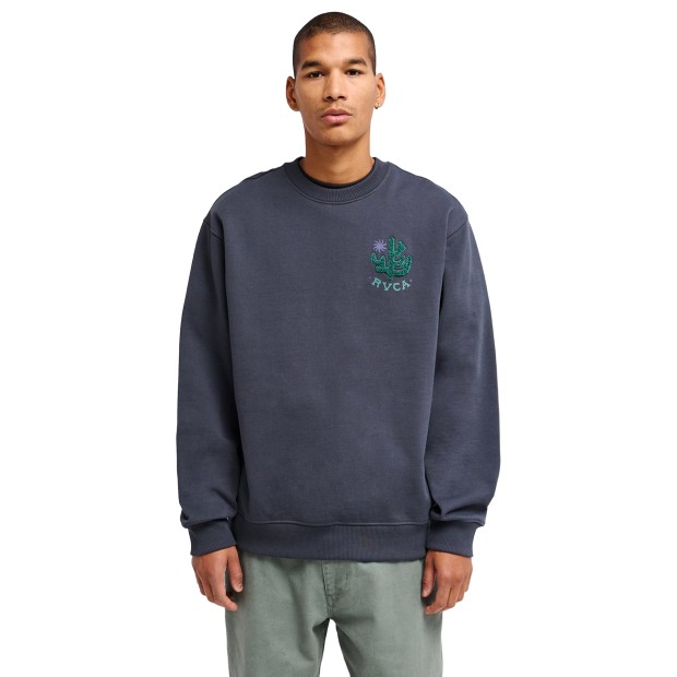 Rvca Sweat Basica Sanctum Garage Blue