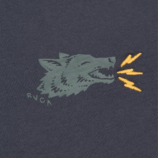 Rvca Sweat Basica Steadfast Garage Blue