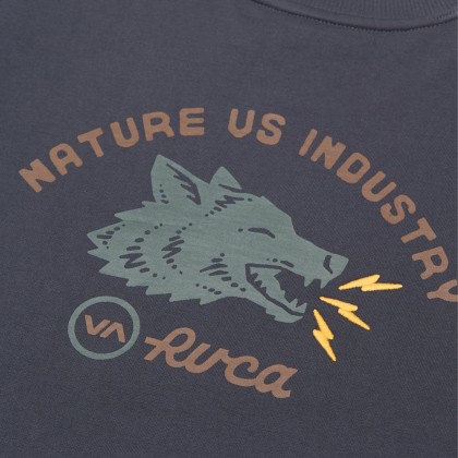 Rvca Sweat Basica Steadfast Garage Blue Rvca Sweat Basica Steadfast Garage Blue