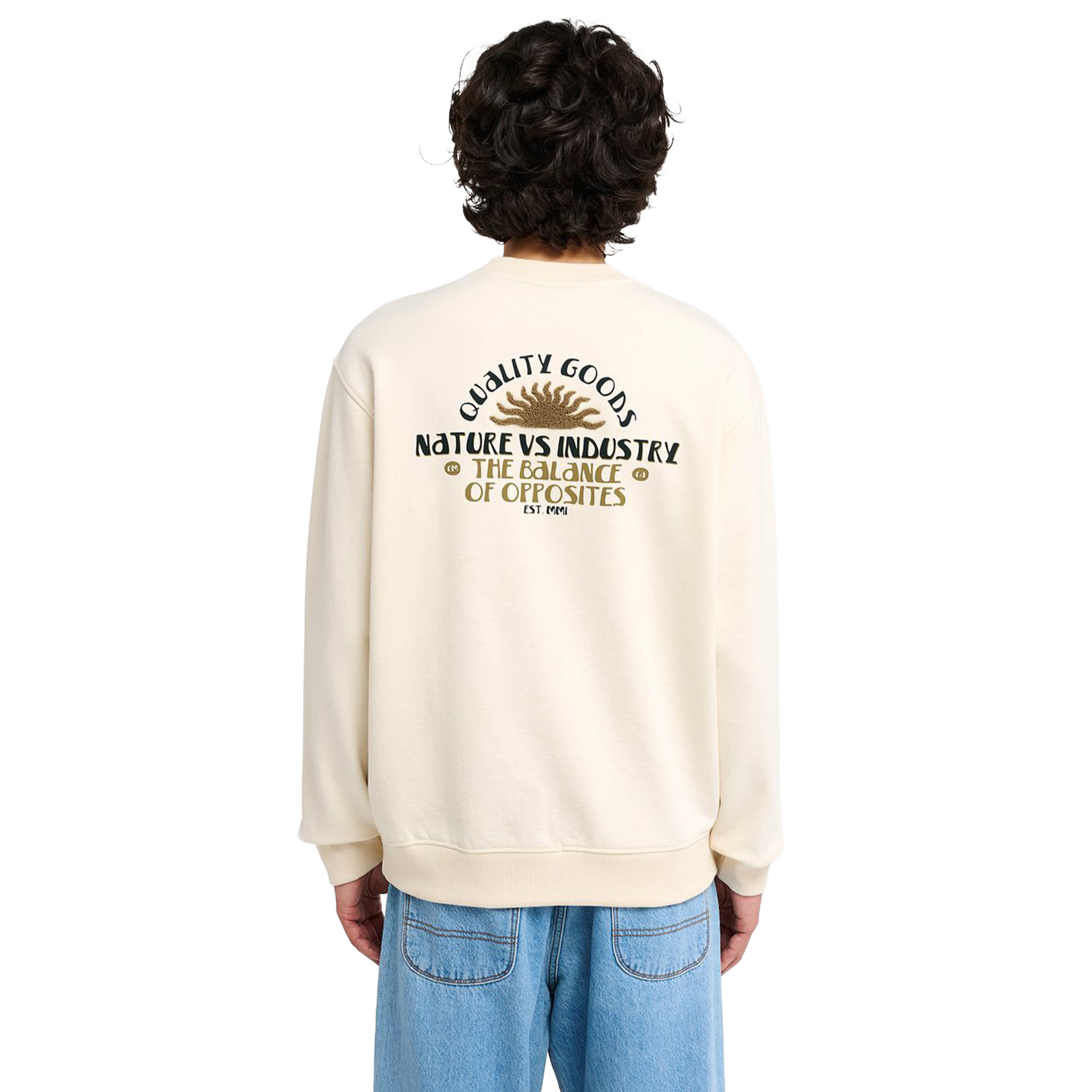 Rvca Sweat Basica Sun Industries Salt