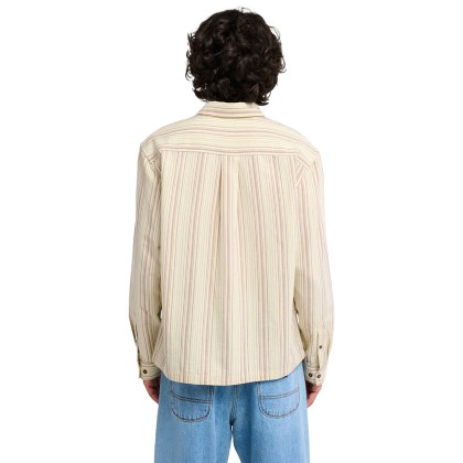Rvca Camisa Ls Harry Stripe Khaki Rvca Camisa Ls Harry Stripe Khaki