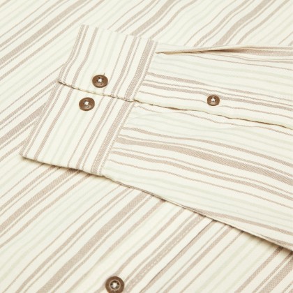 Rvca Camisa Ls Harry Stripe Khaki Rvca Camisa Ls Harry Stripe Khaki