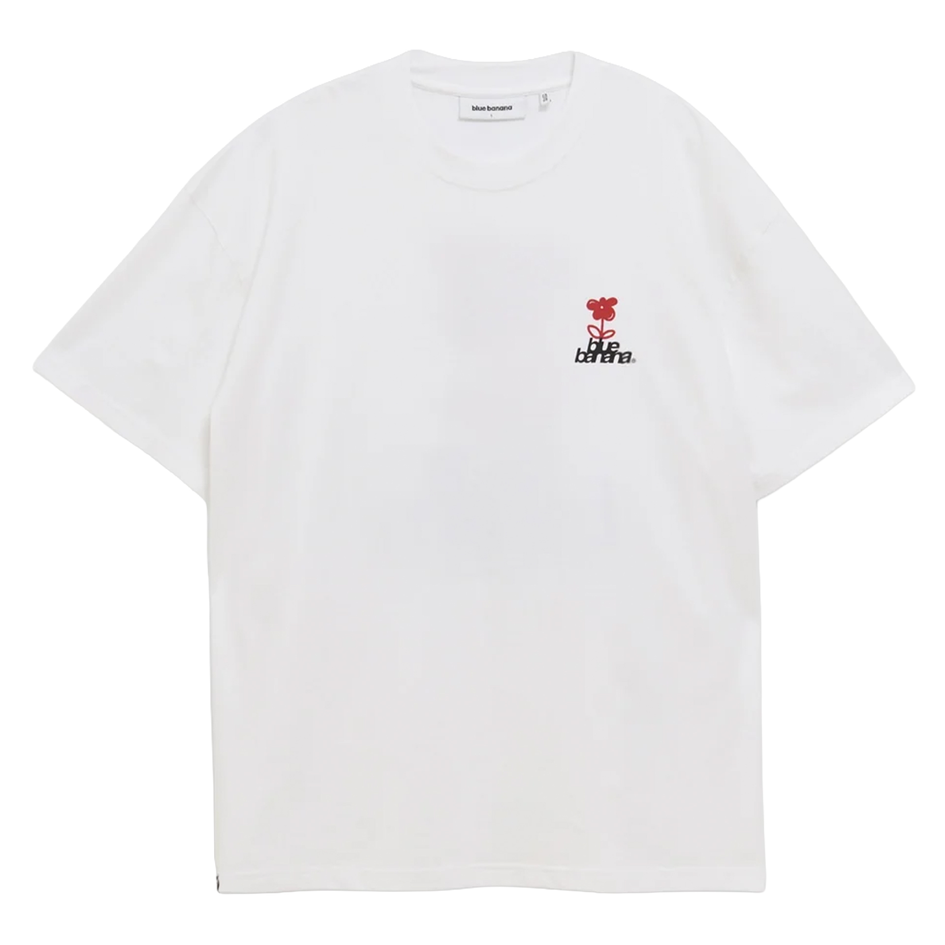 Blue Banana T-shirt Flower White
