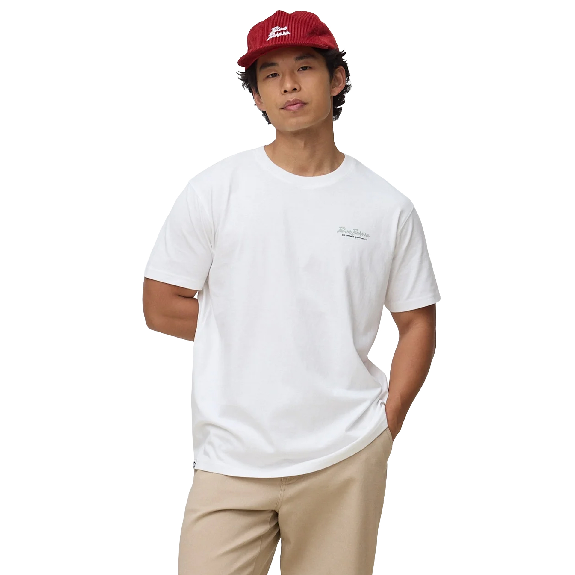 Blue Banana T-shirt Go Explore White