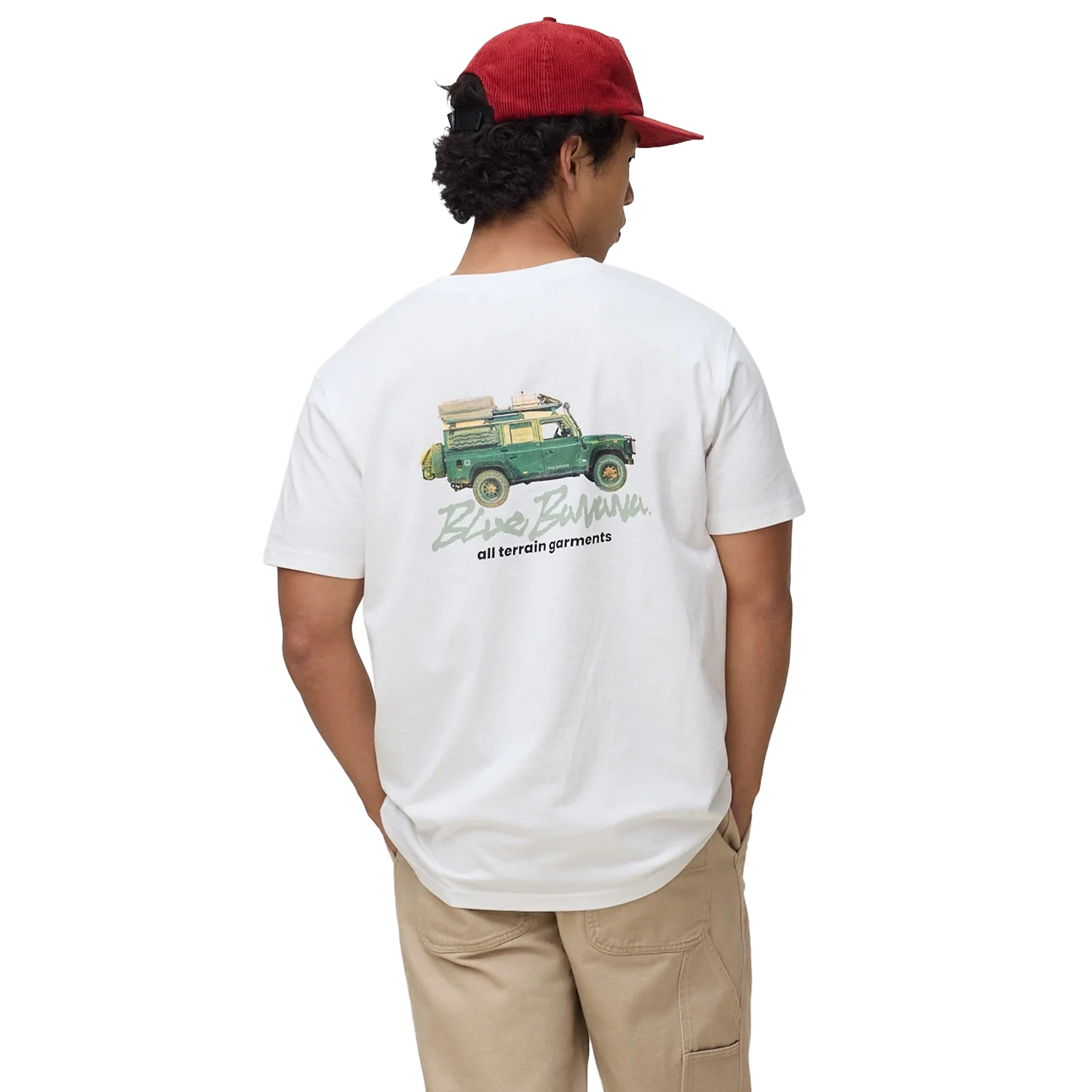 Blue Banana T-shirt Go Explore White