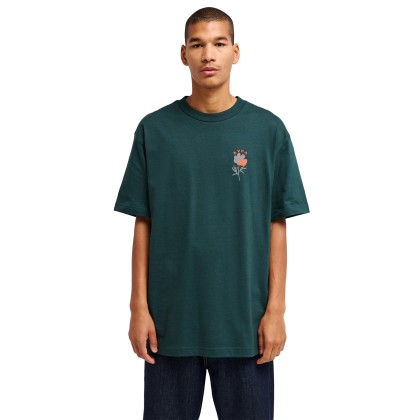 Rvca T-shirt Odai Hunter Green Rvca T-shirt Odai Hunter Green