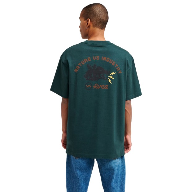 Rvca T-shirt Steadfast Hunter Green