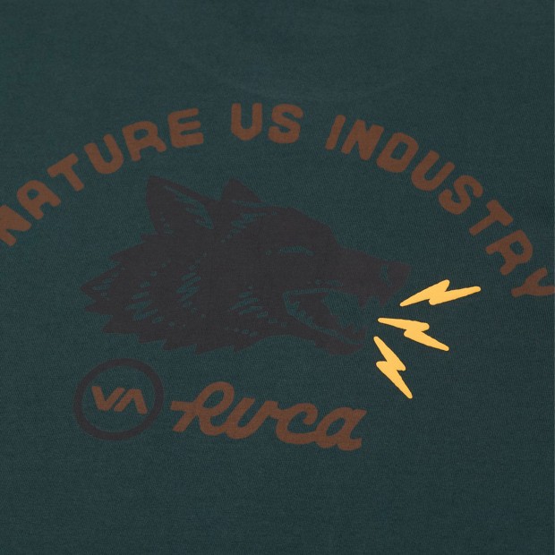 Rvca T-shirt Steadfast Hunter Green