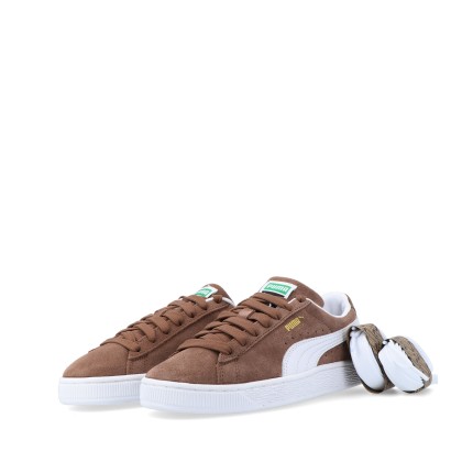 Puma Suede Classic Haute Coffee-white Puma Suede Classic Haute Coffee-white