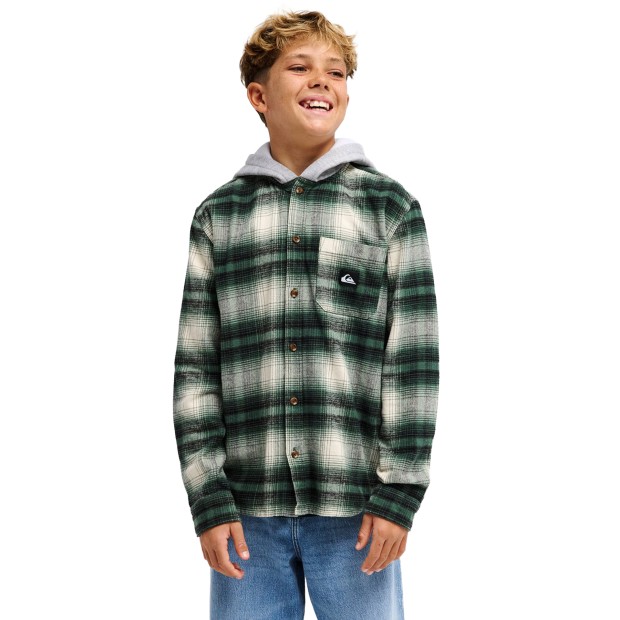 Quiksilver Camisa Timetable Hoode Foresttimetablecheck