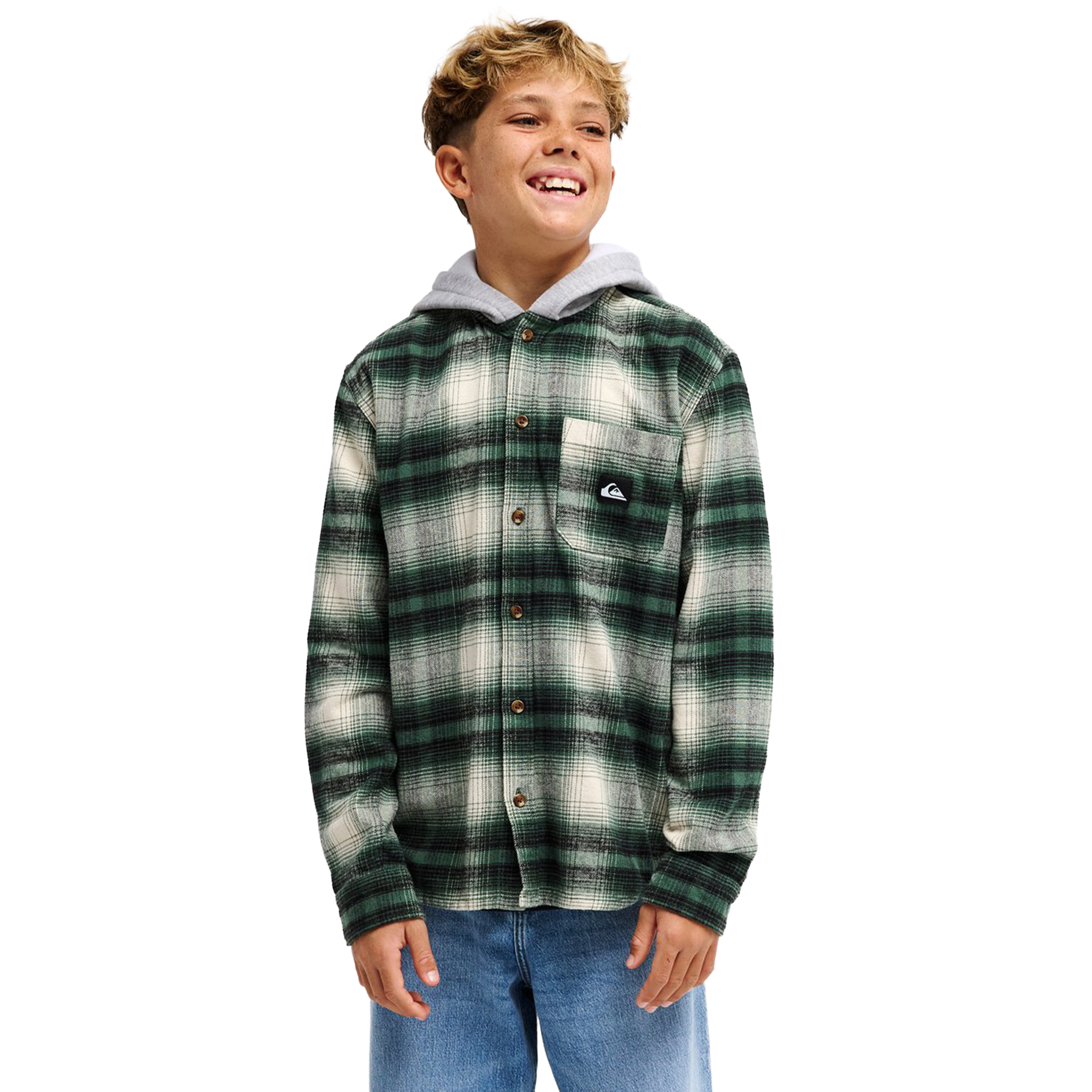 Quiksilver Camisa Timetable Hoode Foresttimetablecheck