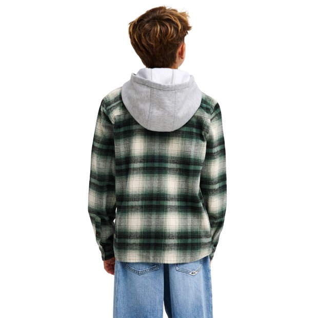 Quiksilver Camisa Timetable Hoode Foresttimetablecheck