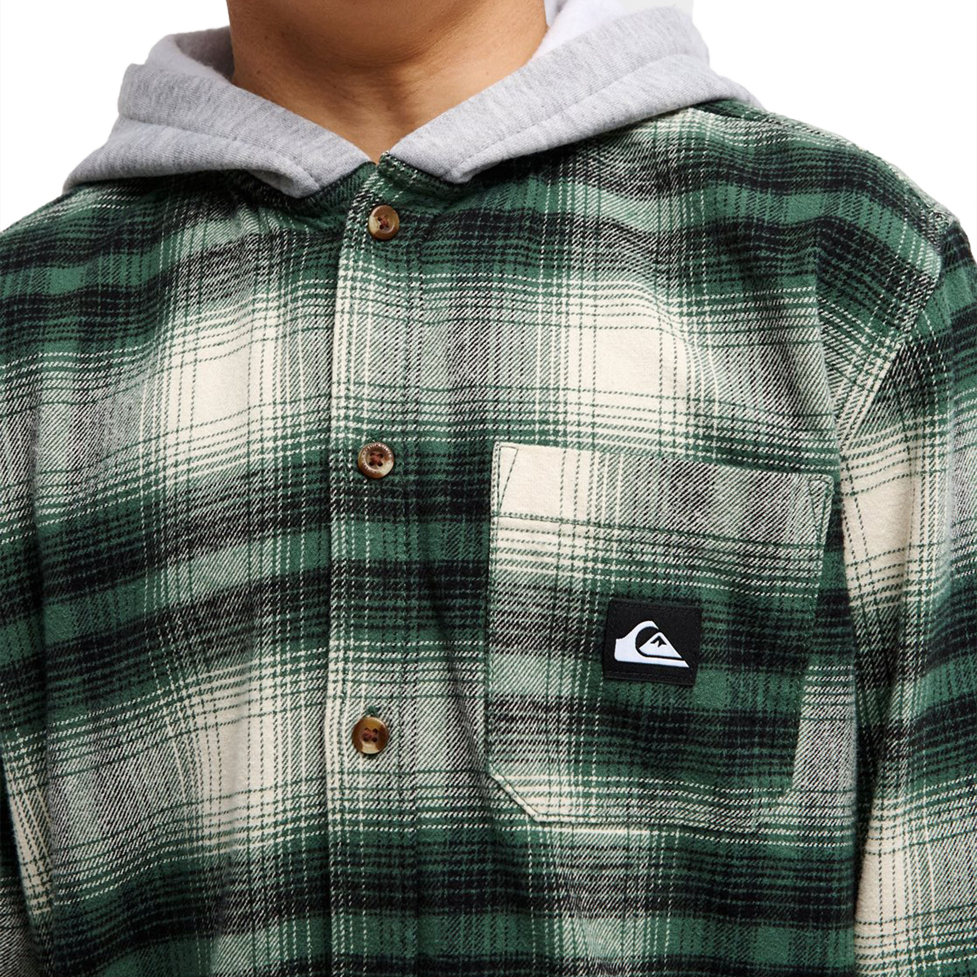 Quiksilver Camisa Timetable Hoode Foresttimetablecheck