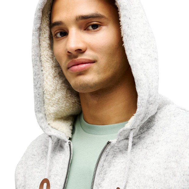 Quiksilver Casaco Keller Sherpa Light Grey Heather
