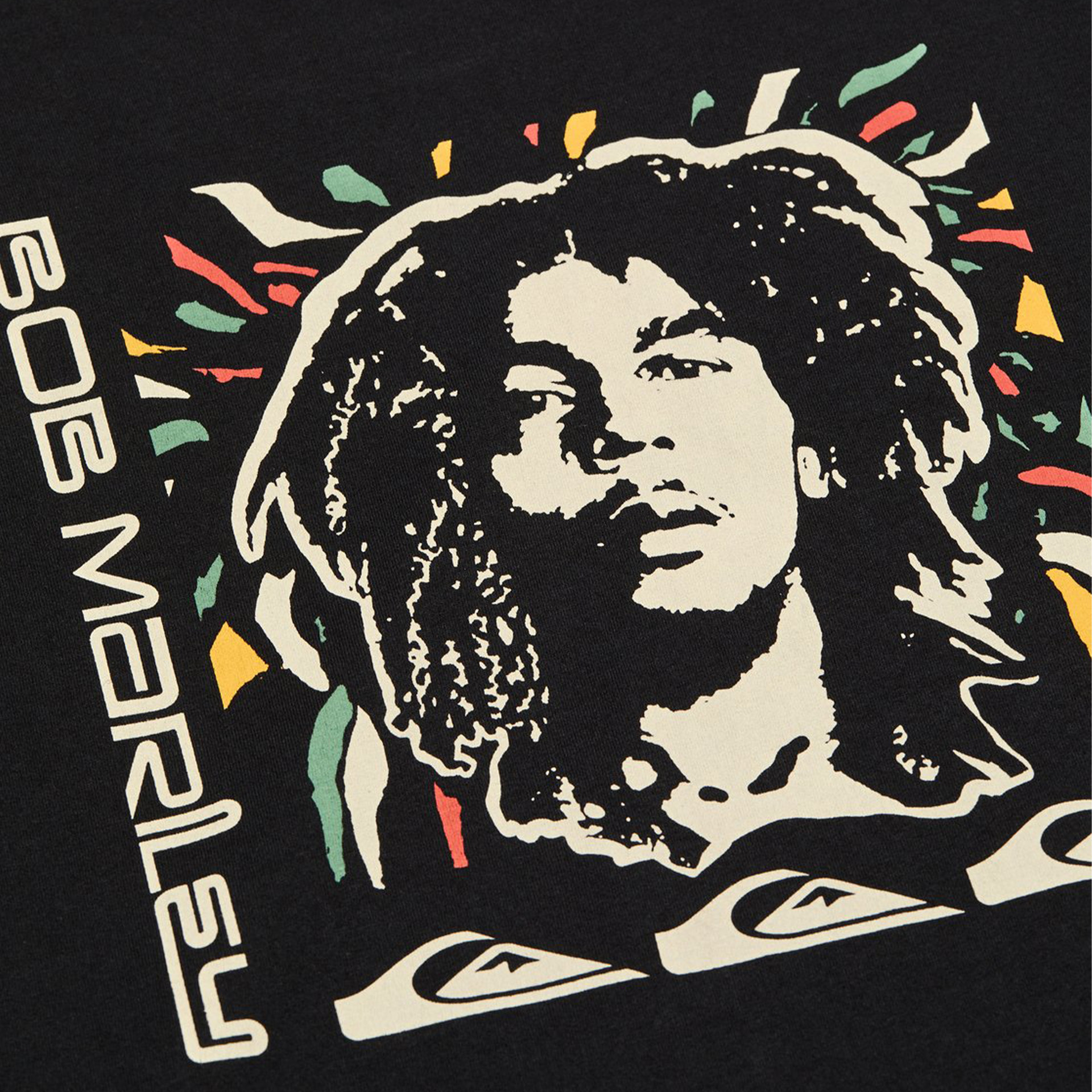 Quiksilver T-shirt Bob Marley Warhead Ss Black