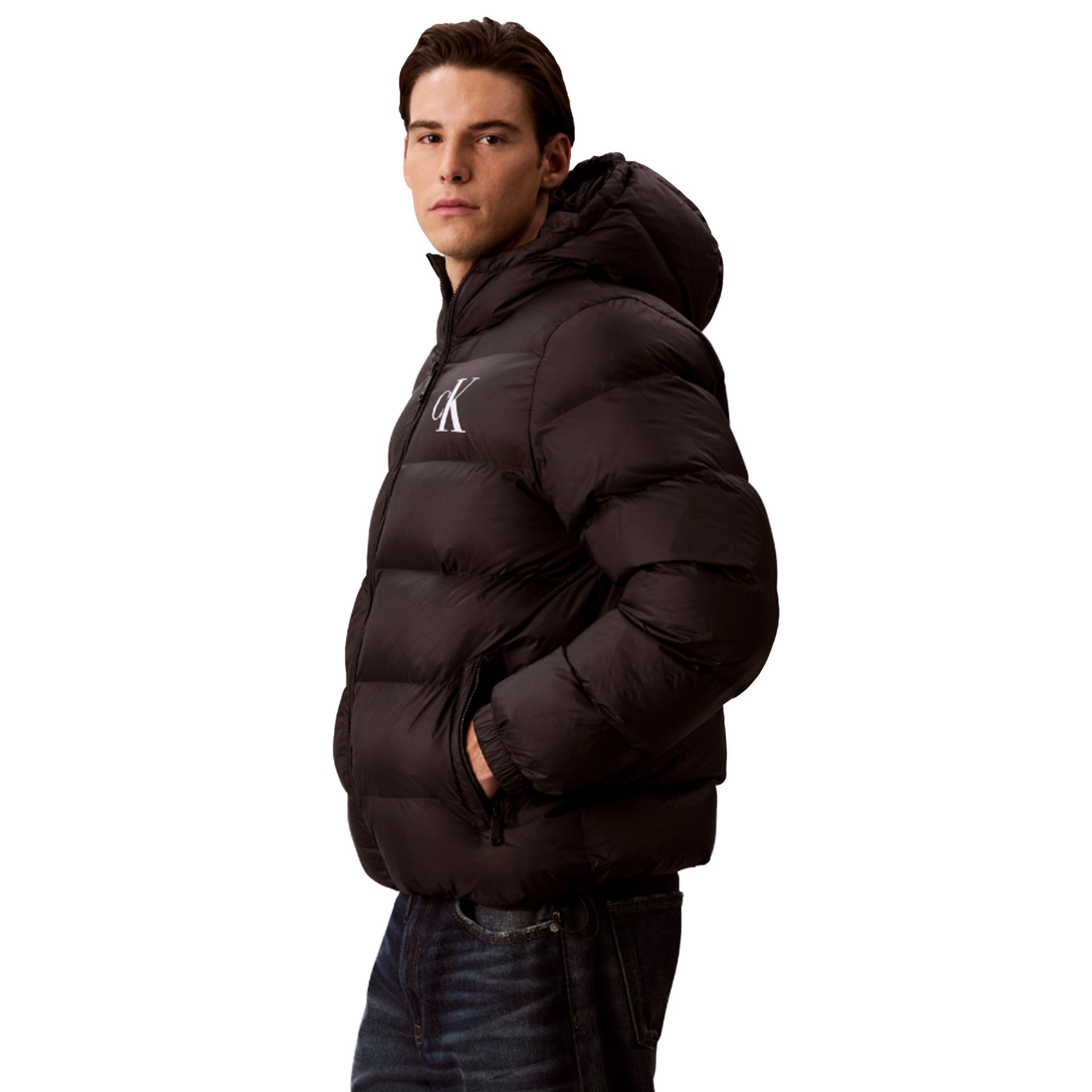 Calvin Klein Casaco Nylon Padded Black