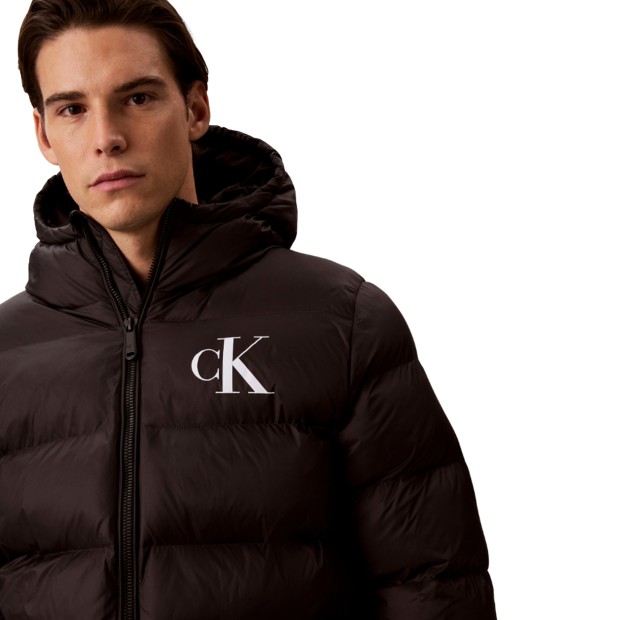 Calvin Klein Casaco Nylon Padded Black