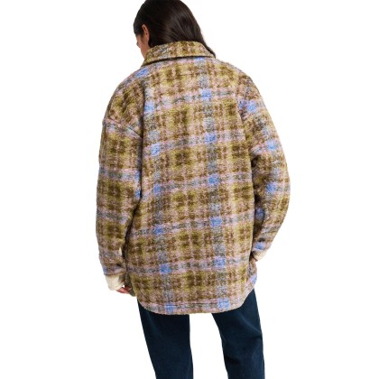 Roxy Casaco Overandabove Oil Green Tartan Pla