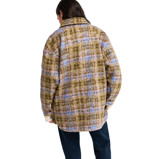 Roxy Casaco Overandabove Oil Green Tartan Pla