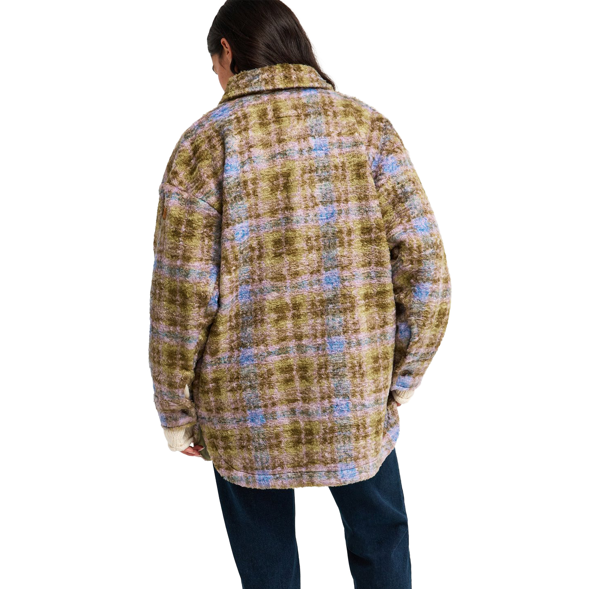 Roxy Casaco Overandabove Oil Green Tartan Pla