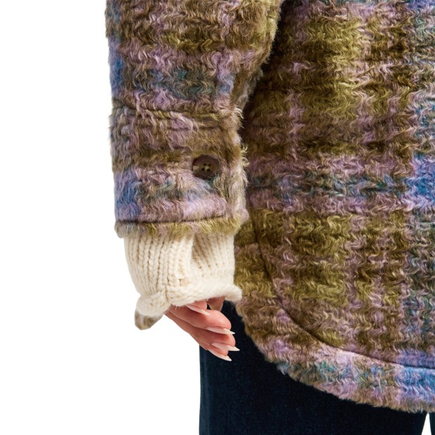Roxy Casaco Overandabove Oil Green Tartan Pla