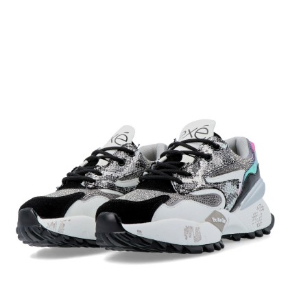 Exé Sneaker D190608-17 Black-silv Exé Sneaker D190608-17 Black-silv