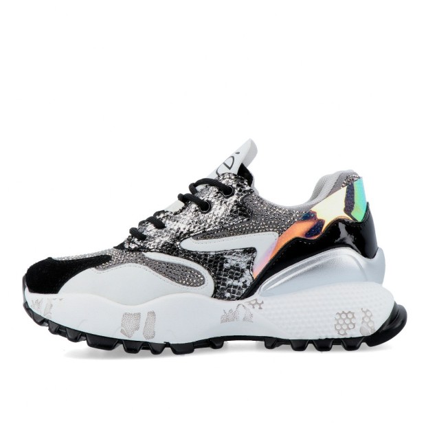 Ex� Sneaker D190608-17 Black-silv