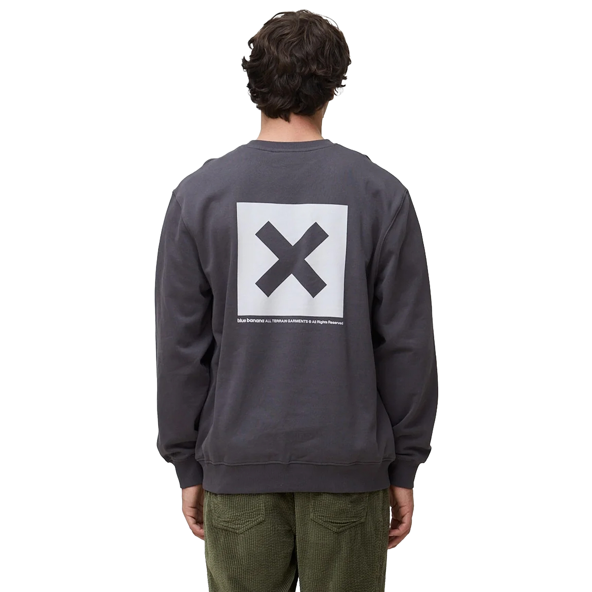 Blue Banana Sweat Nature Crew Anthracite