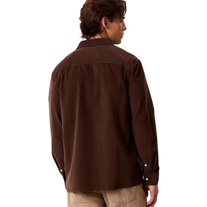 Calvin Klein Camisa Corduroy Easy Brown Cork Calvin Klein Camisa Corduroy Easy Brown Cork