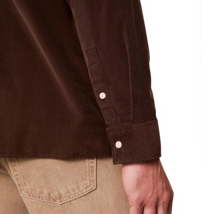 Calvin Klein Camisa Corduroy Easy Brown Cork Calvin Klein Camisa Corduroy Easy Brown Cork