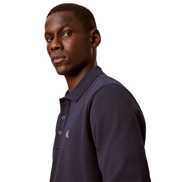 Calvin Klein Polo 350terry Monogram Dark Sapphire